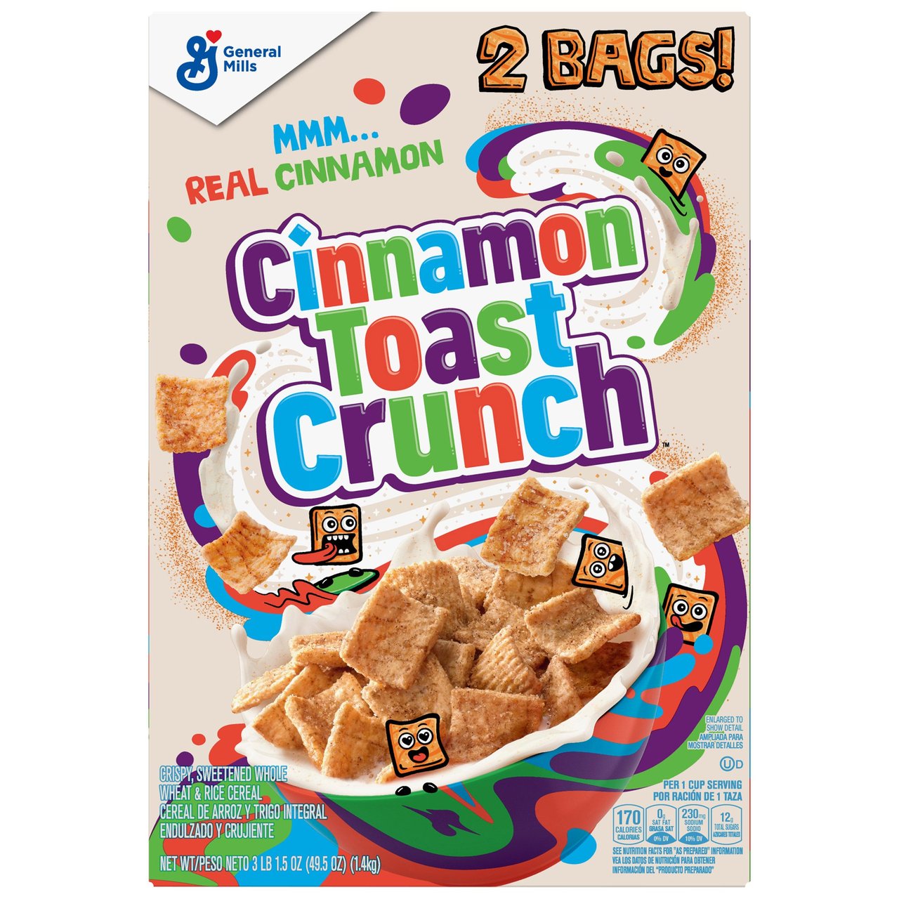 General Mills Cinnamon Toast Crunch 49.5 oz - Image 1