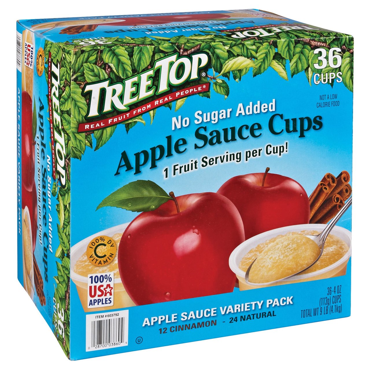 Tree Top Applesauce Cups, 36 Count, 4 oz Each - Image 1