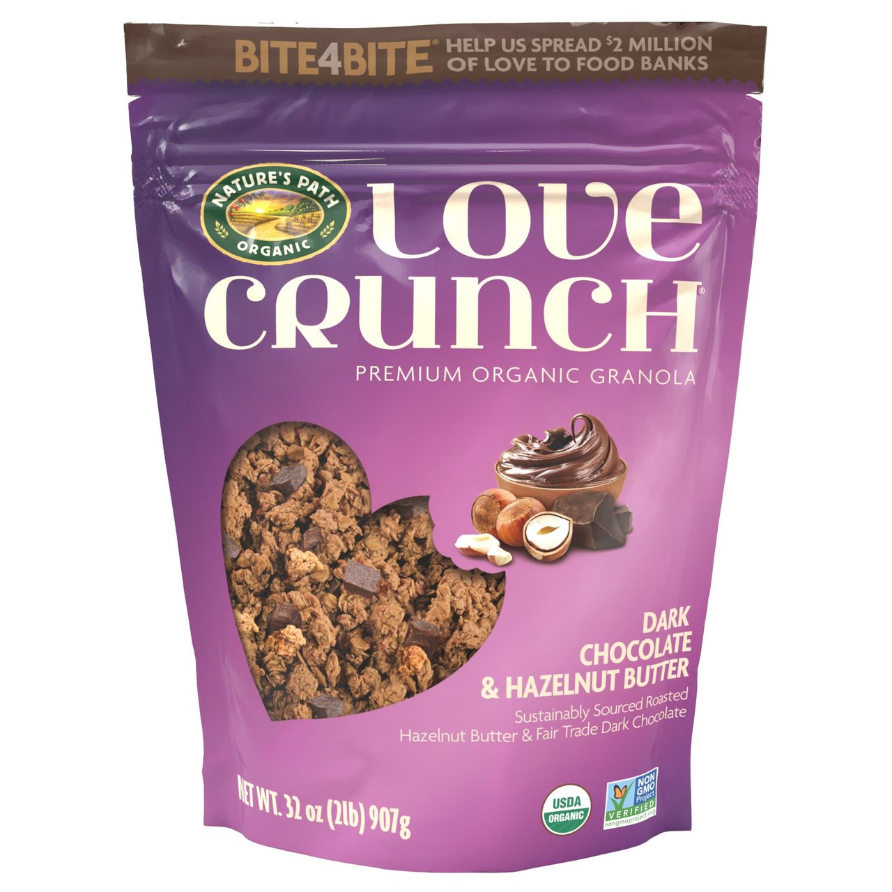 Nature's Path Organic Dark Chocolate & Hazelnut Butter Granola 32 oz - Image 1