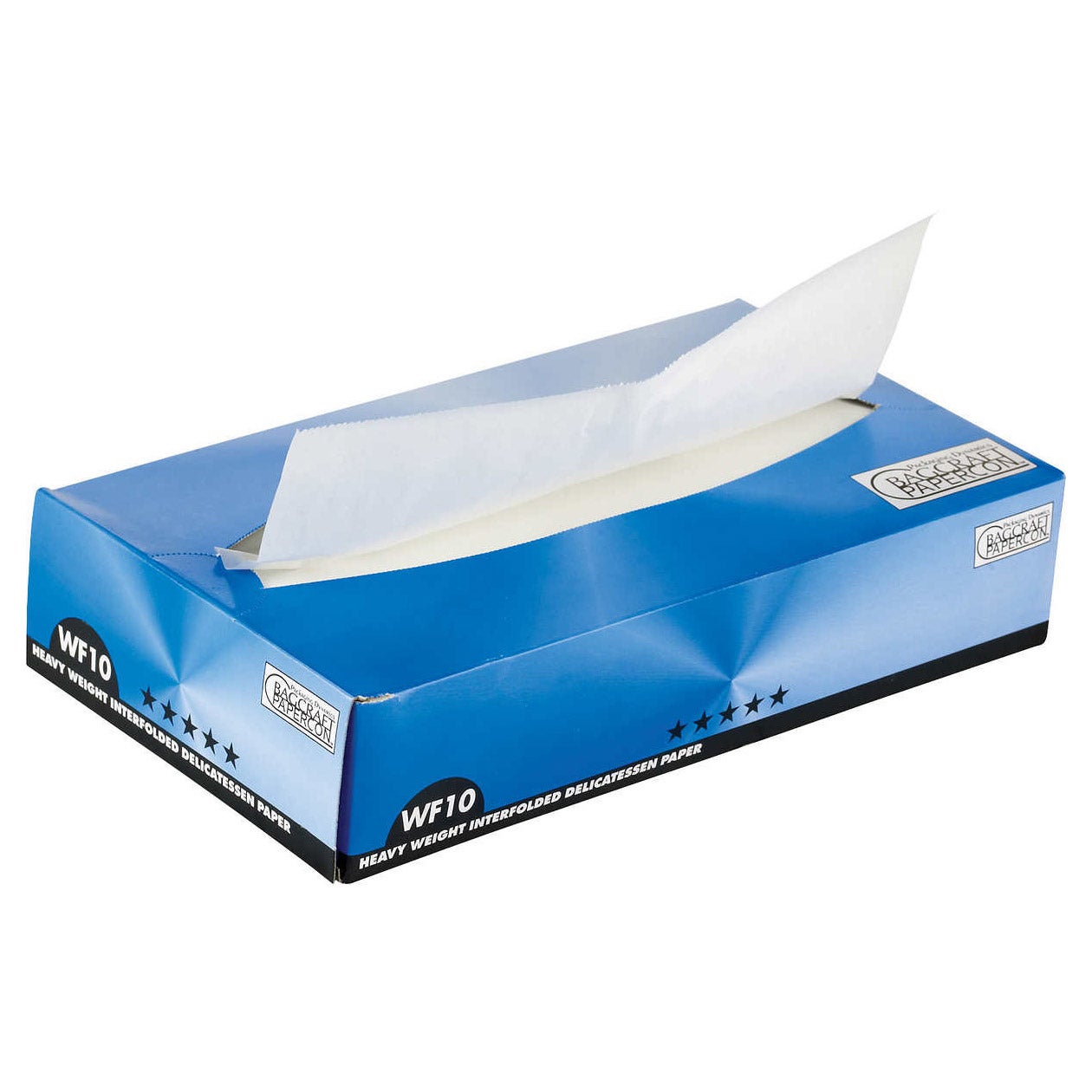 Bagcraft ArtisanWax 10" x 10.75" Interfolded Dry Wax Deli Paper, 500 CT
