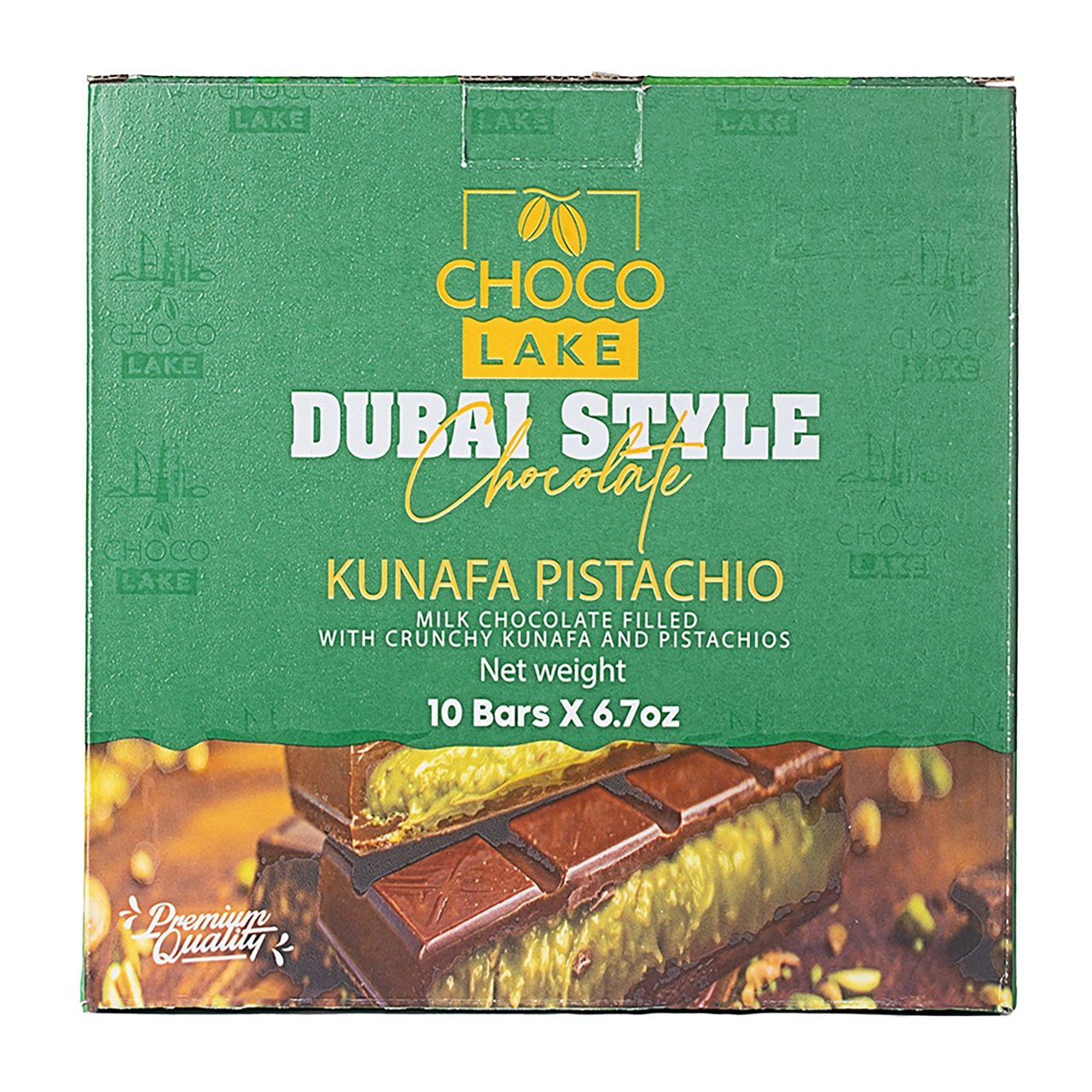 Chocolake Dubai Style Chocolate Bars 10/6.7 oz - Image 1