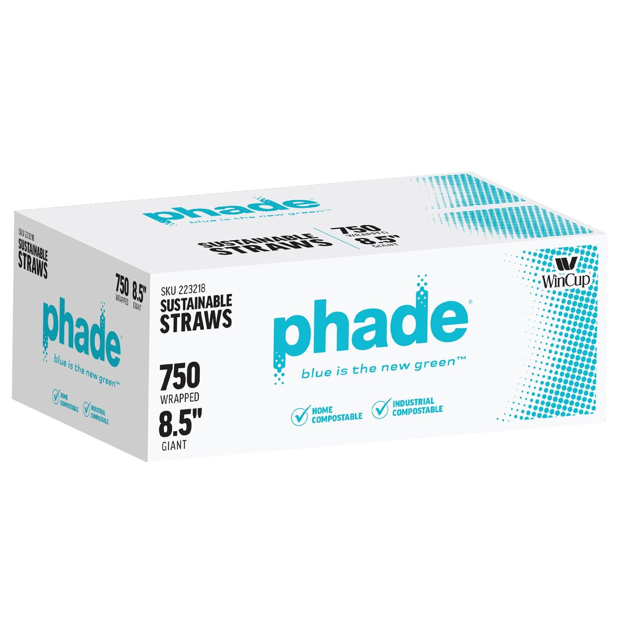 Phade Compostable Straw 8.5" 750 CT