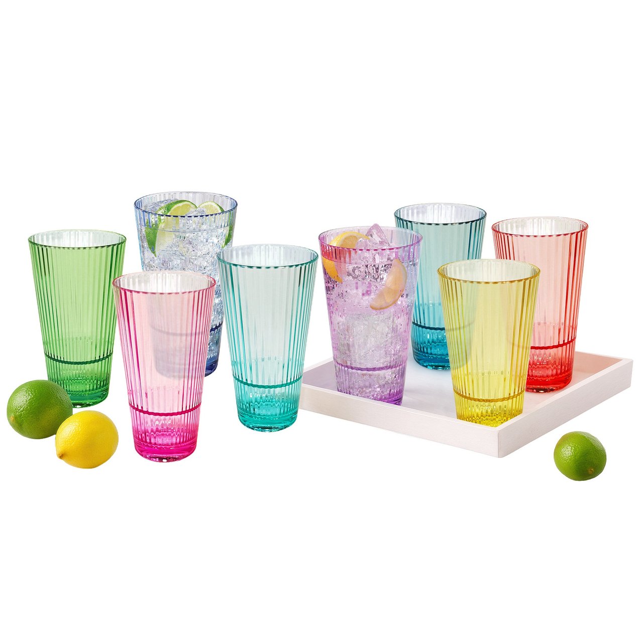 Jia Wei 22 oz. Drinkware Set of 8 - Image 1