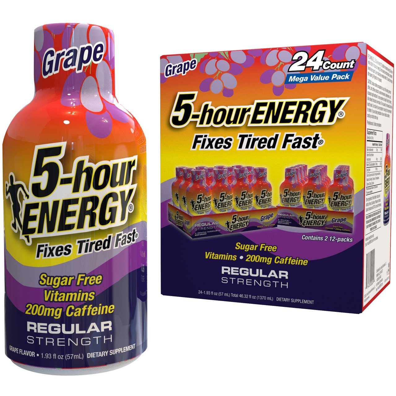 5-Hour Energy Regular Strength Grape 24-Count - Image 1