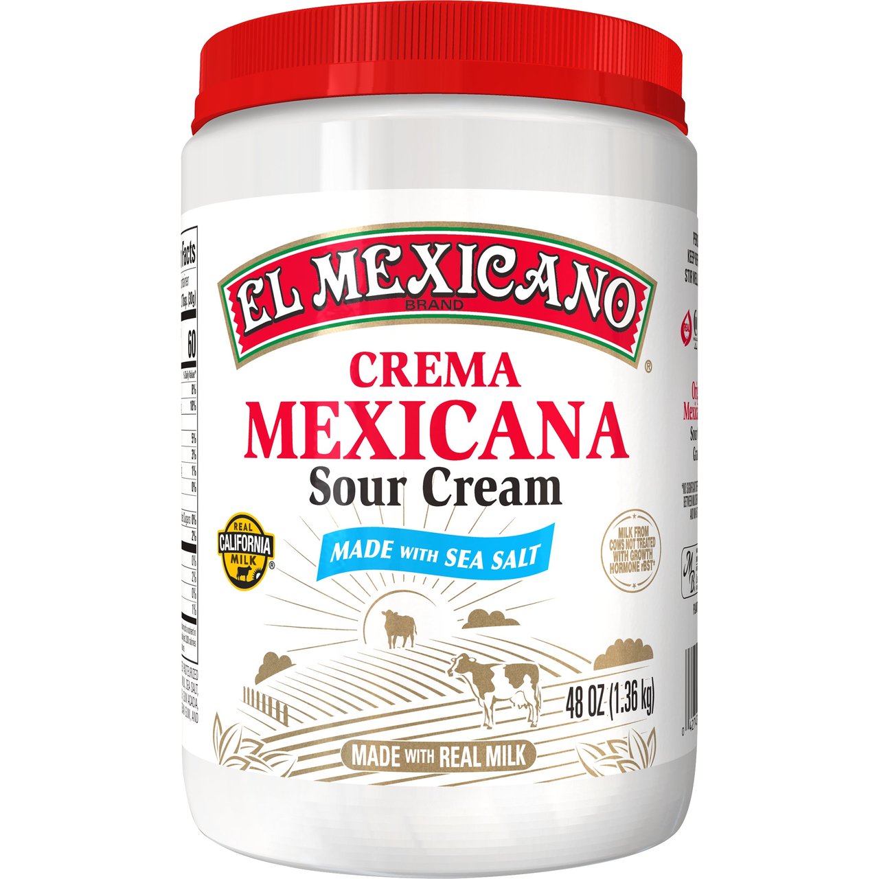 El Mexicano Crema Mexicana 48 Ounces - Image 1