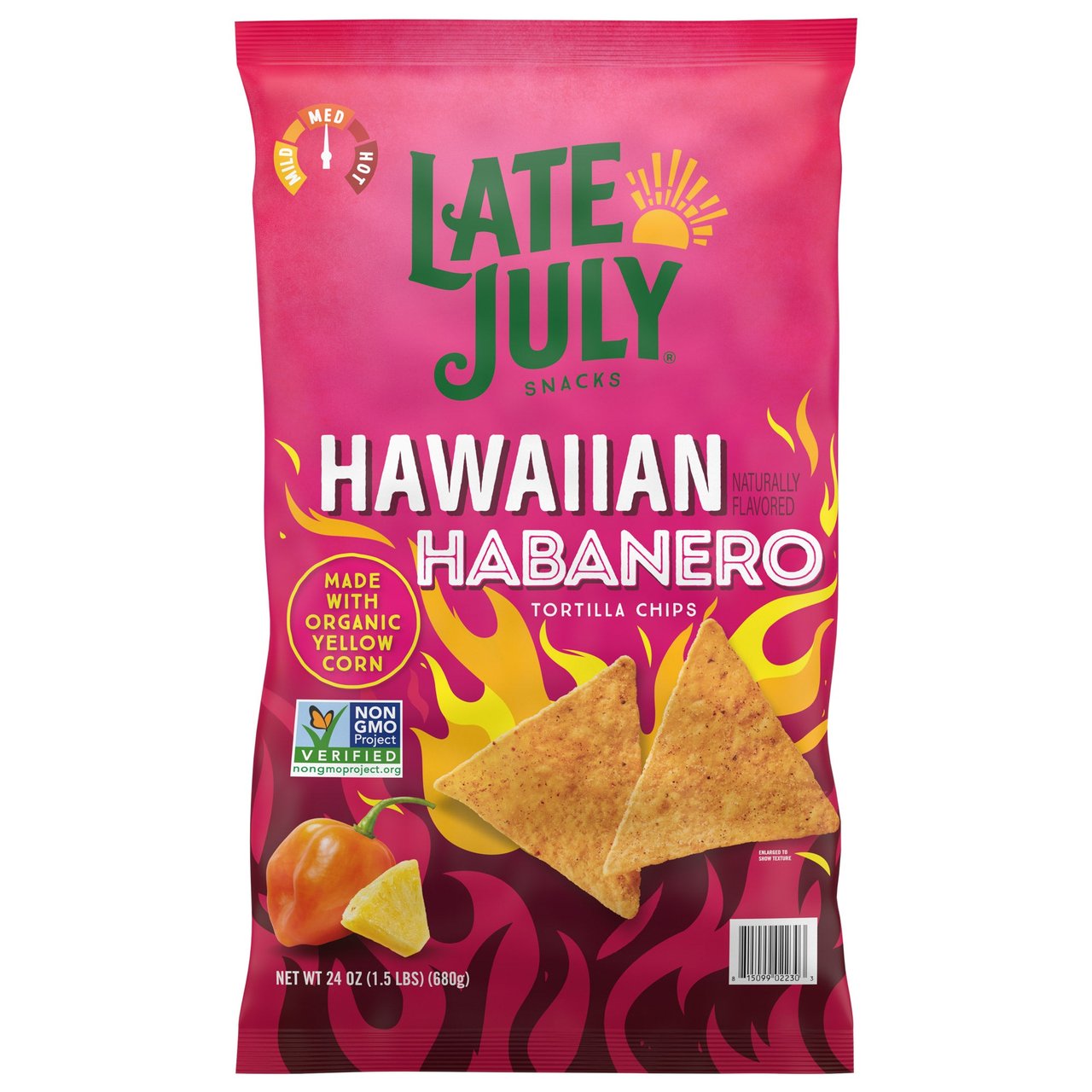Late July Hawaiian Habanero Organic Tortilla Chips, 24 oz - Image 1