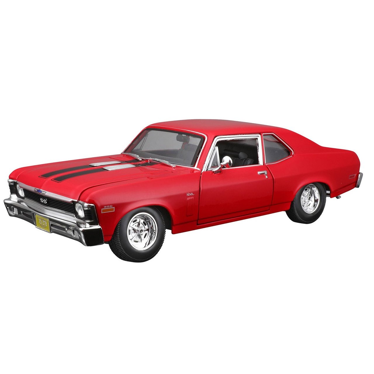 1970 Chevrolet Nova SS Coupe 1:18 Scale Special Edition Diecast Model - Metallic Red - Image 1