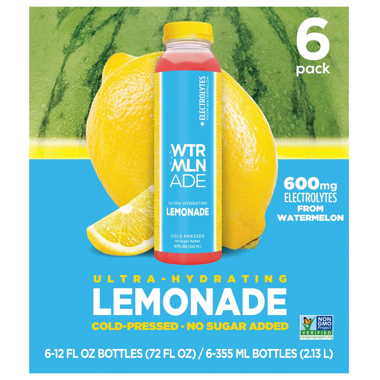Caribe Cold Pressed Watermelon Lemonade 6/12 FL OZ (2.25 Qts)