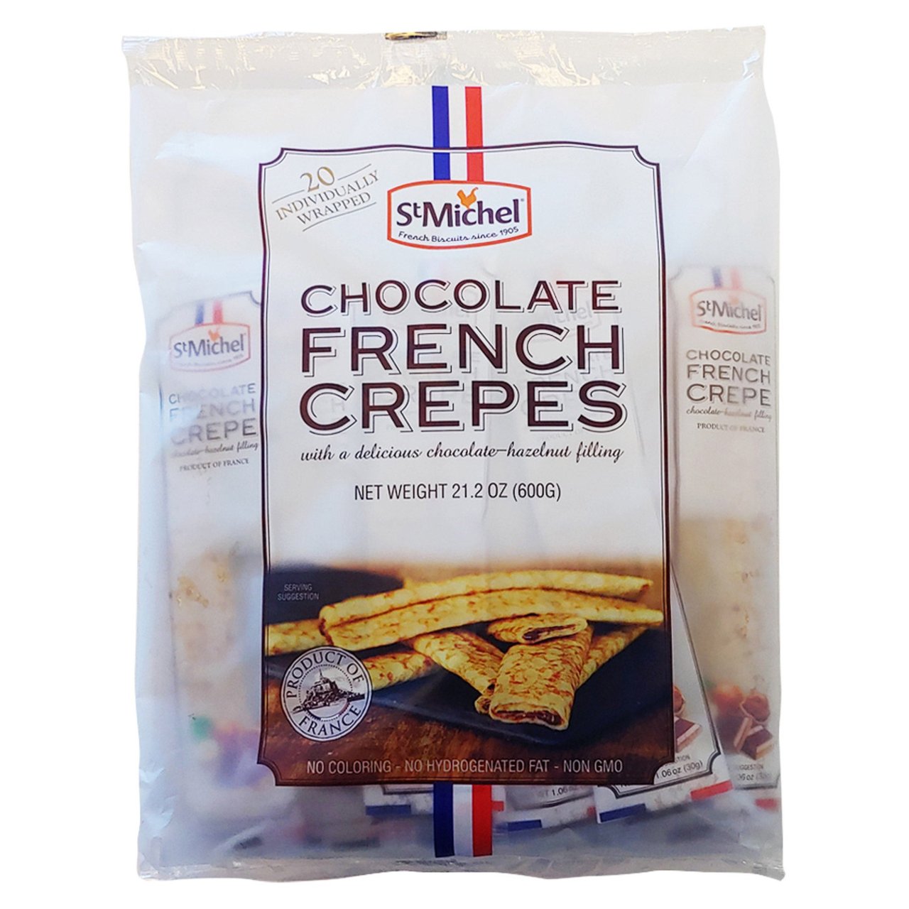 St. Michel Hazelnut Chocolate Crepes 20 CT (1.32 lbs) - Image 1