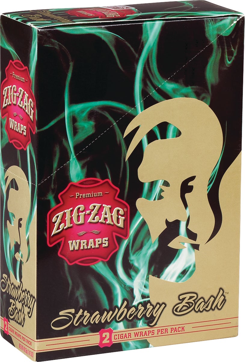 Zig-Zag Cigar Wraps Strawberry, 25 Packs / 2 Wraps Each