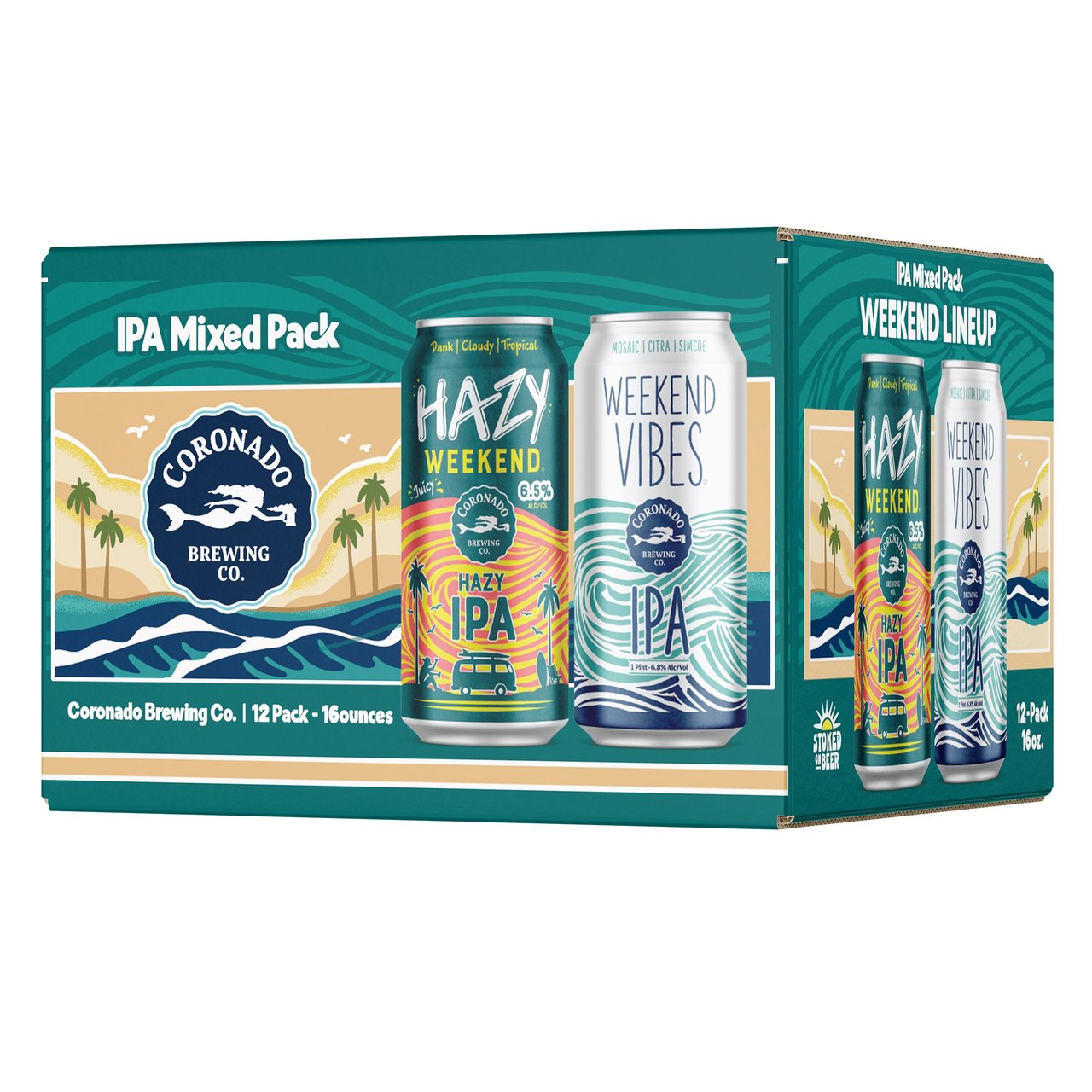 Coronado Brewing Weekend Lineup San Diego 12-Pack 16oz Cans
