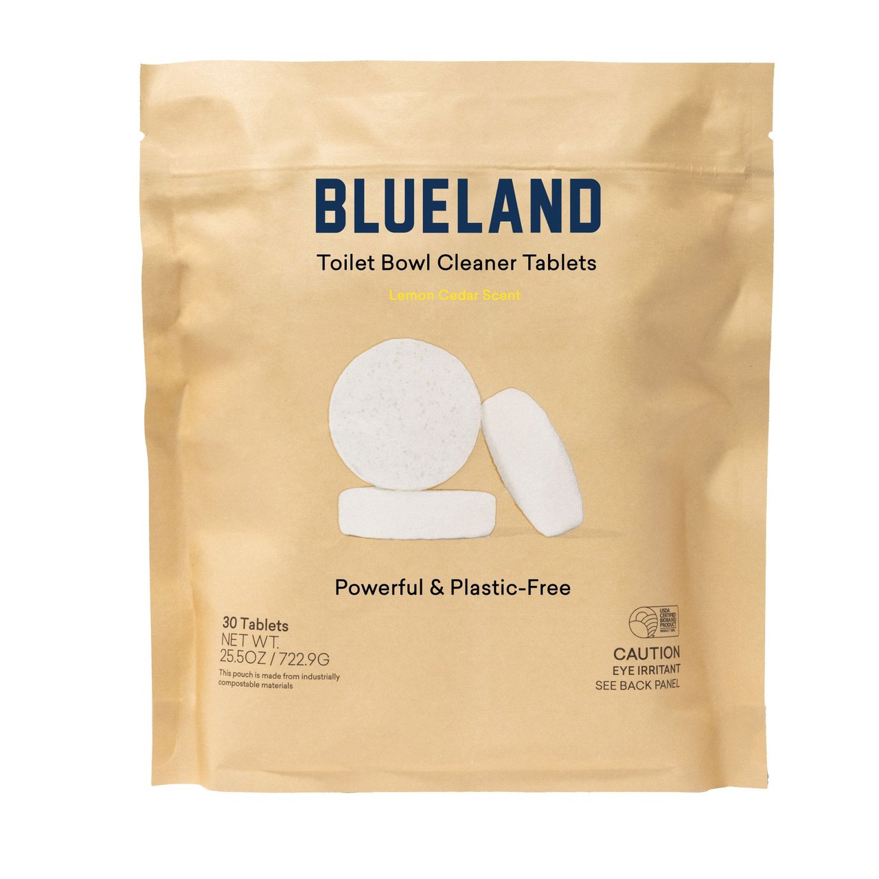 Blueland Toilet Bowl Cleaner Tablets, Lemon Cedar, 30 Count - Image 1