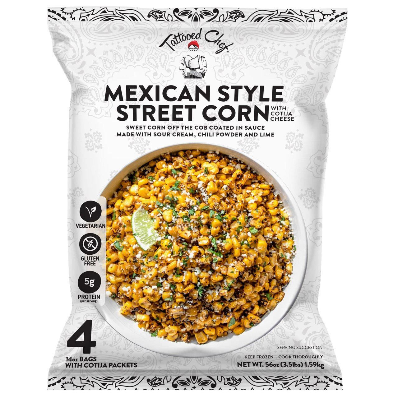 Tattooed Chef Mexican Style Street Corn 4/14 Ounce Bags - Image 1