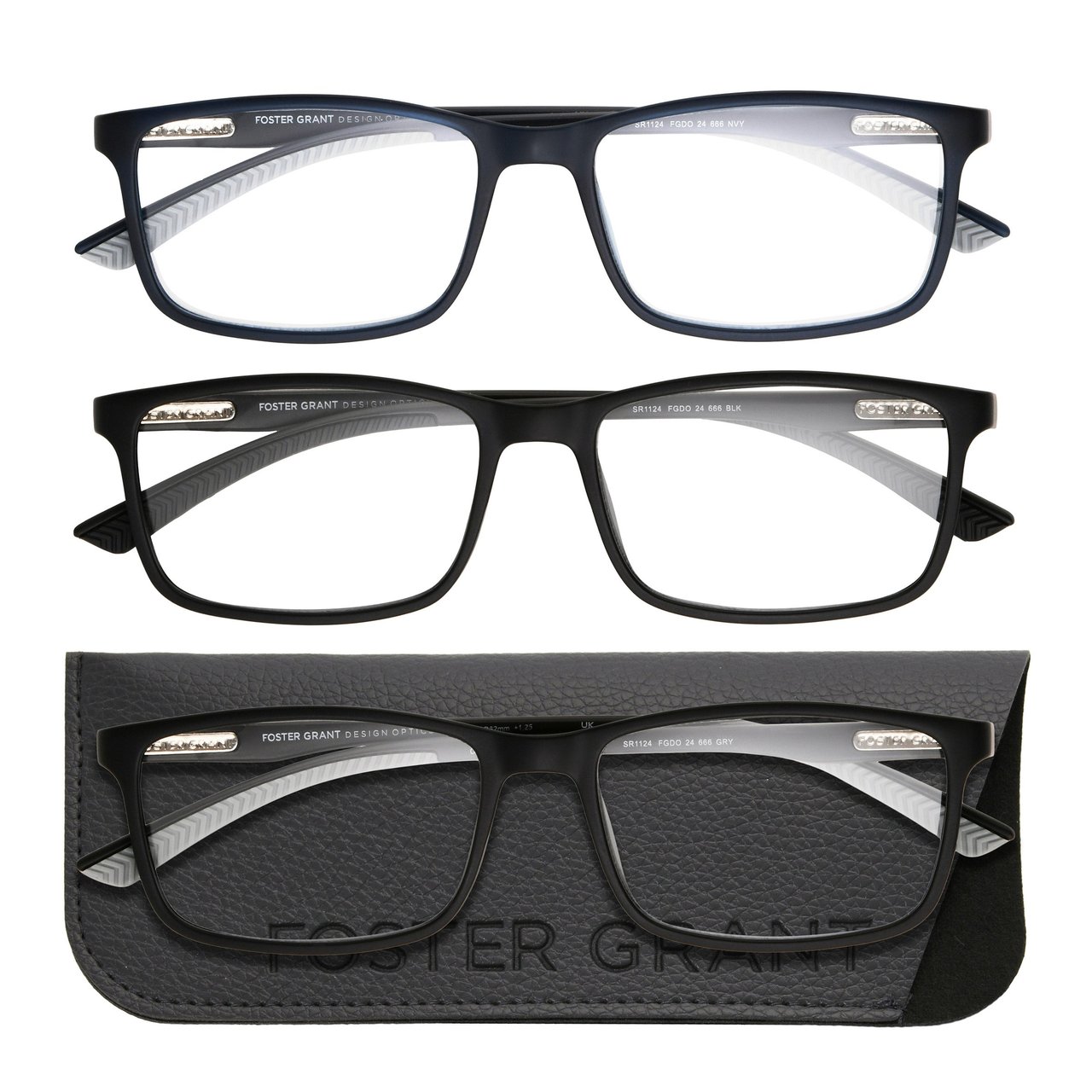 Foster Grant Design Optics 3 Pack Reading Glasses - Image 1