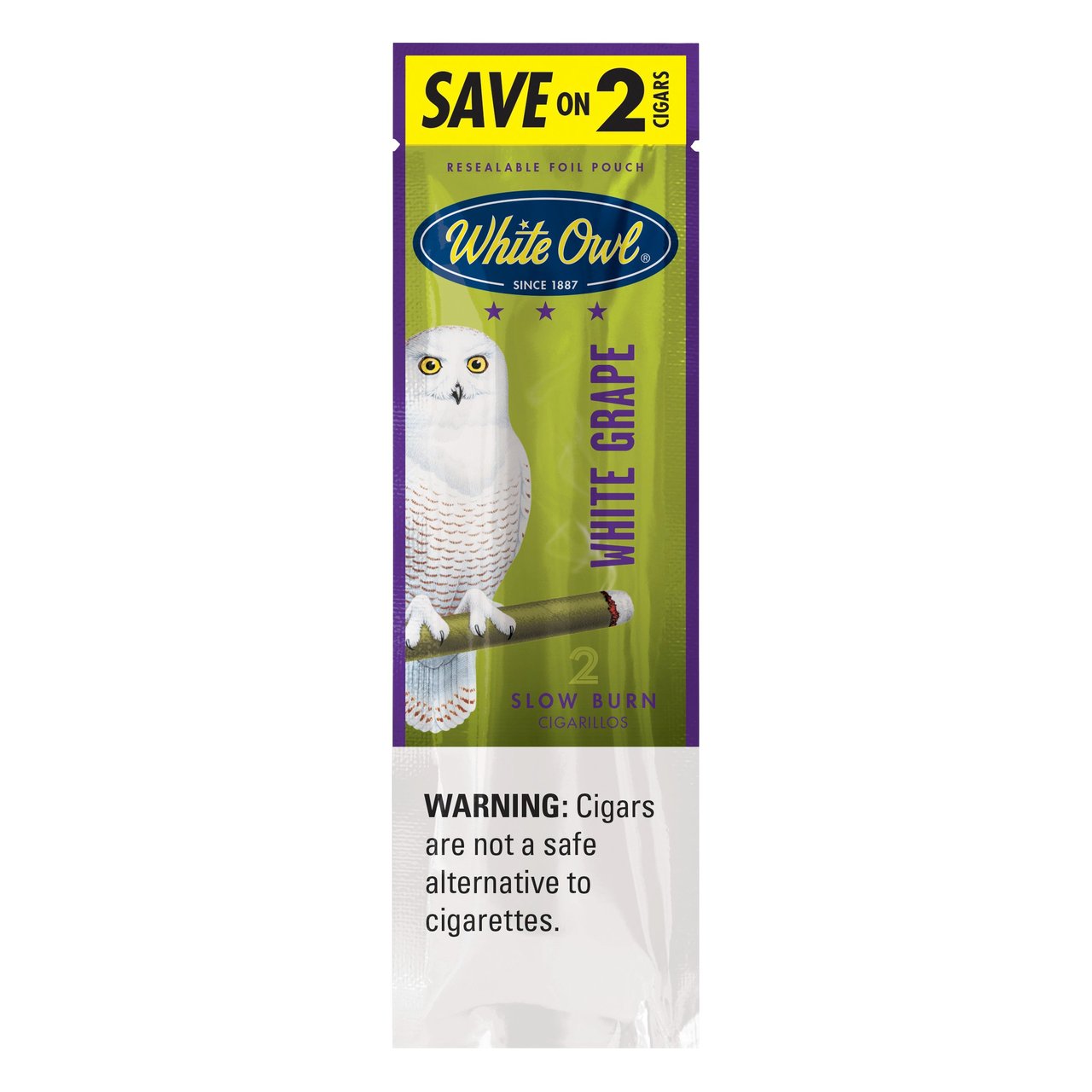 White Owl White Grape Cigarillos 30 Packs of 2