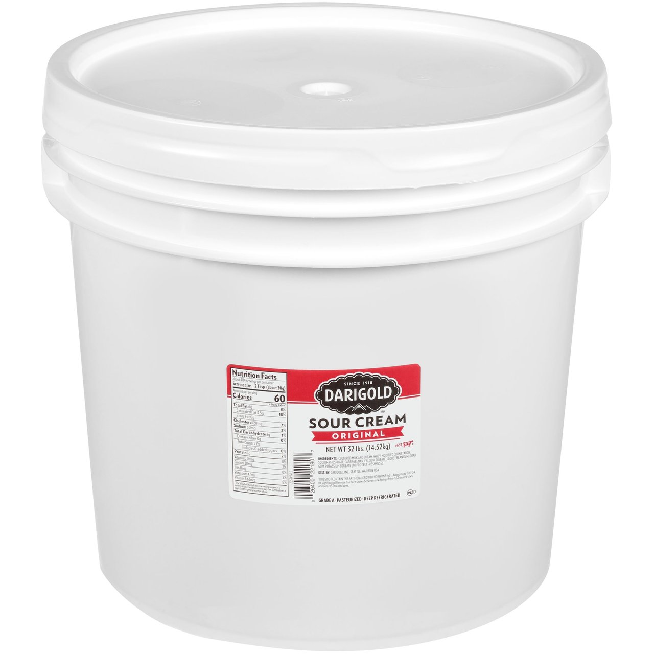 Darigold Sour Cream, Original, 32 lbs - Image 1