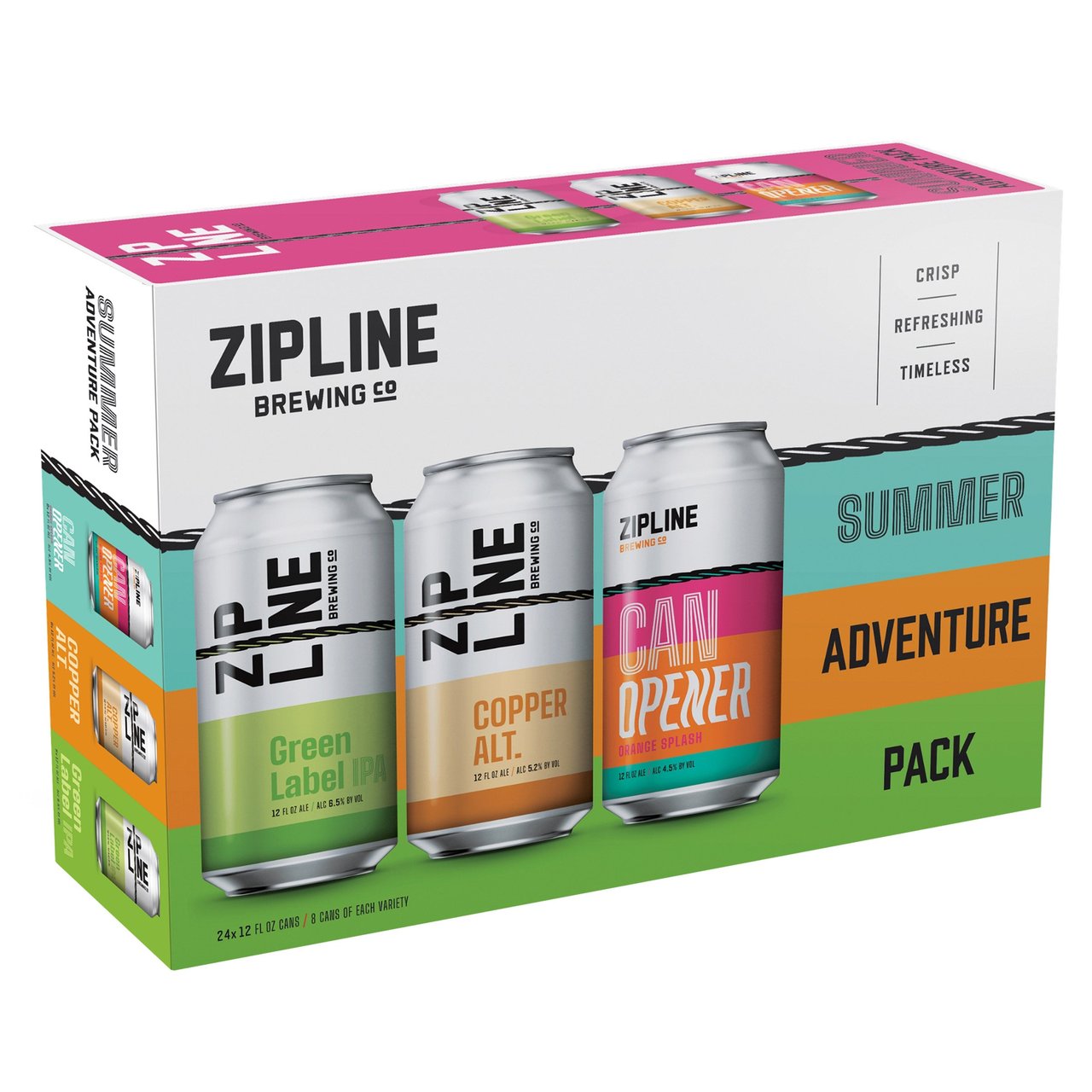 Zipline Brewing Co. Summer Adventure Pack, 24 x 12 oz Cans - Image 1