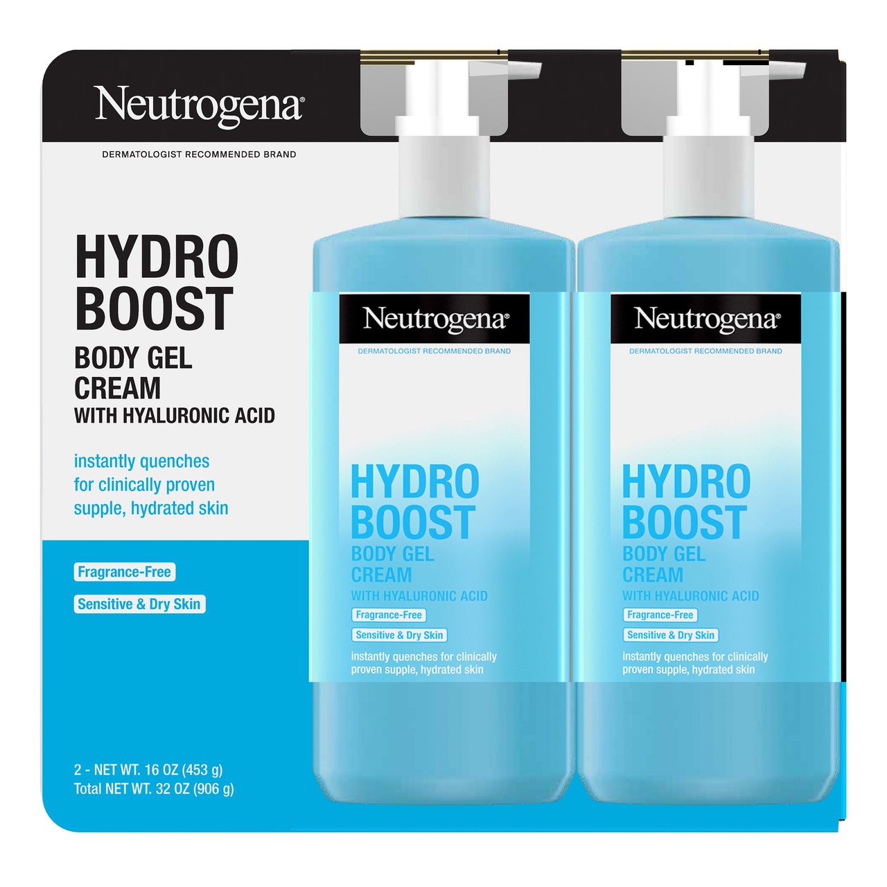 Neutrogena Hydro Boost Body Gel Cream 16 fl oz, 2-Pack - Image 1