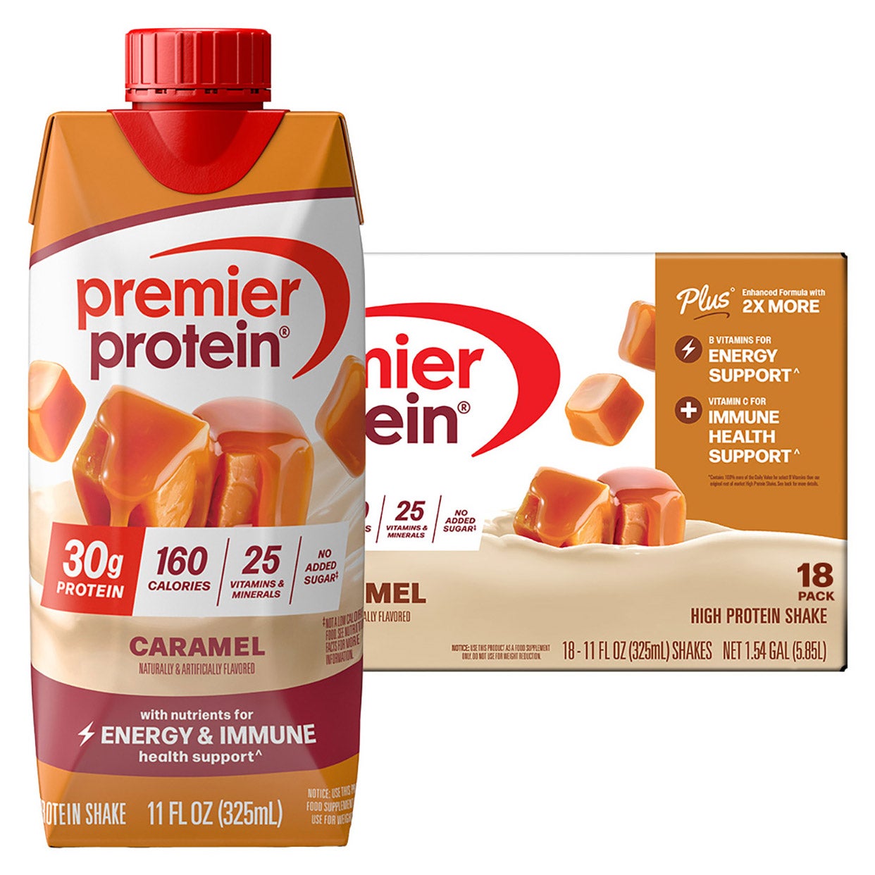 Premier Protein Shake Caramel 11 FL OZ/18 PK - Image 1