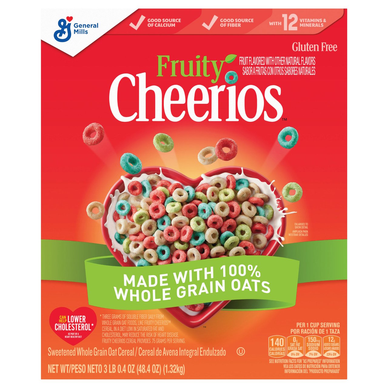 General Mills Fruity Cheerios, 49.5 oz (2 Boxes) - Image 1