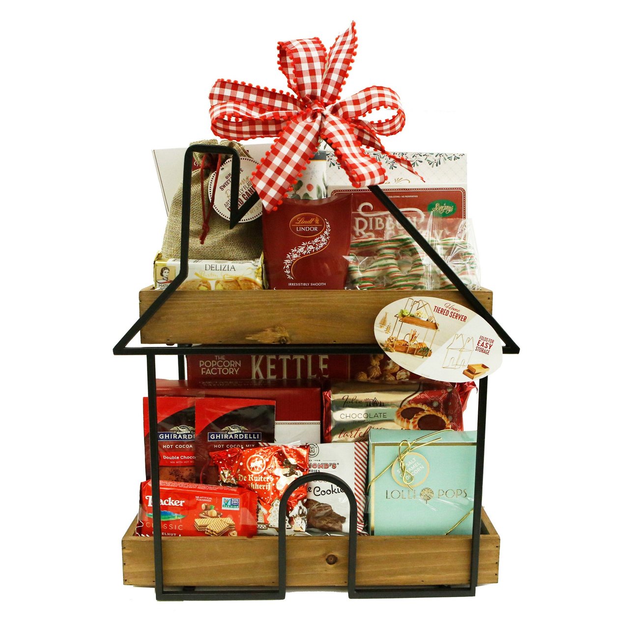 Joyful Celebration Double Tiered Server, 49.6 Ounces - Image 1