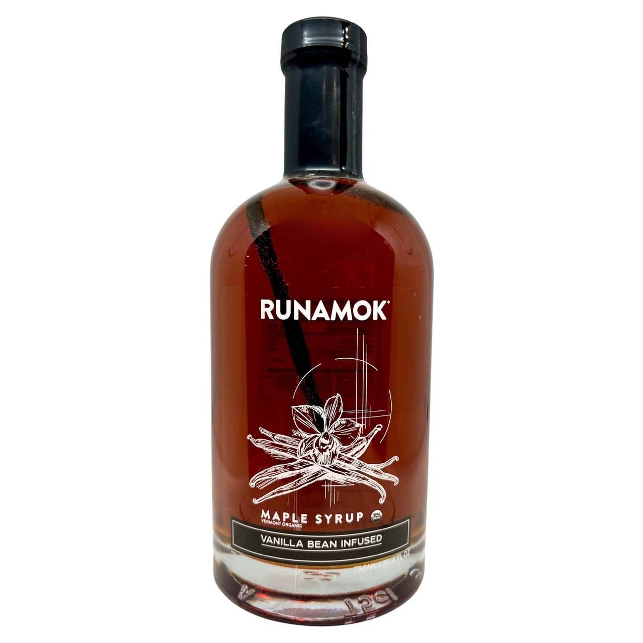 Runamok Organic Vanilla Bean Infused Maple Syrup 25.4 oz - Image 1
