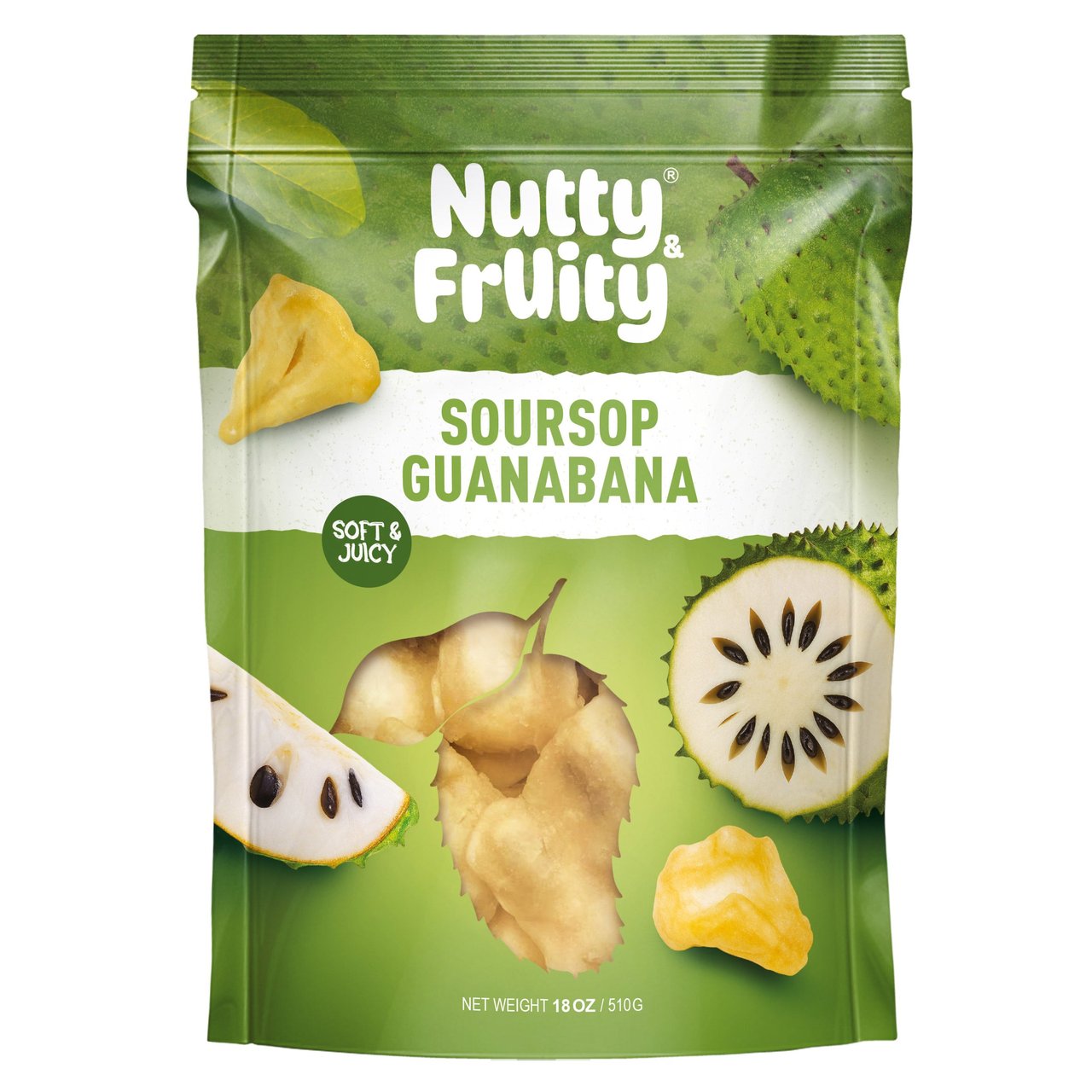 Nutty & Fruity Dried Soursop 18 oz - Image 1