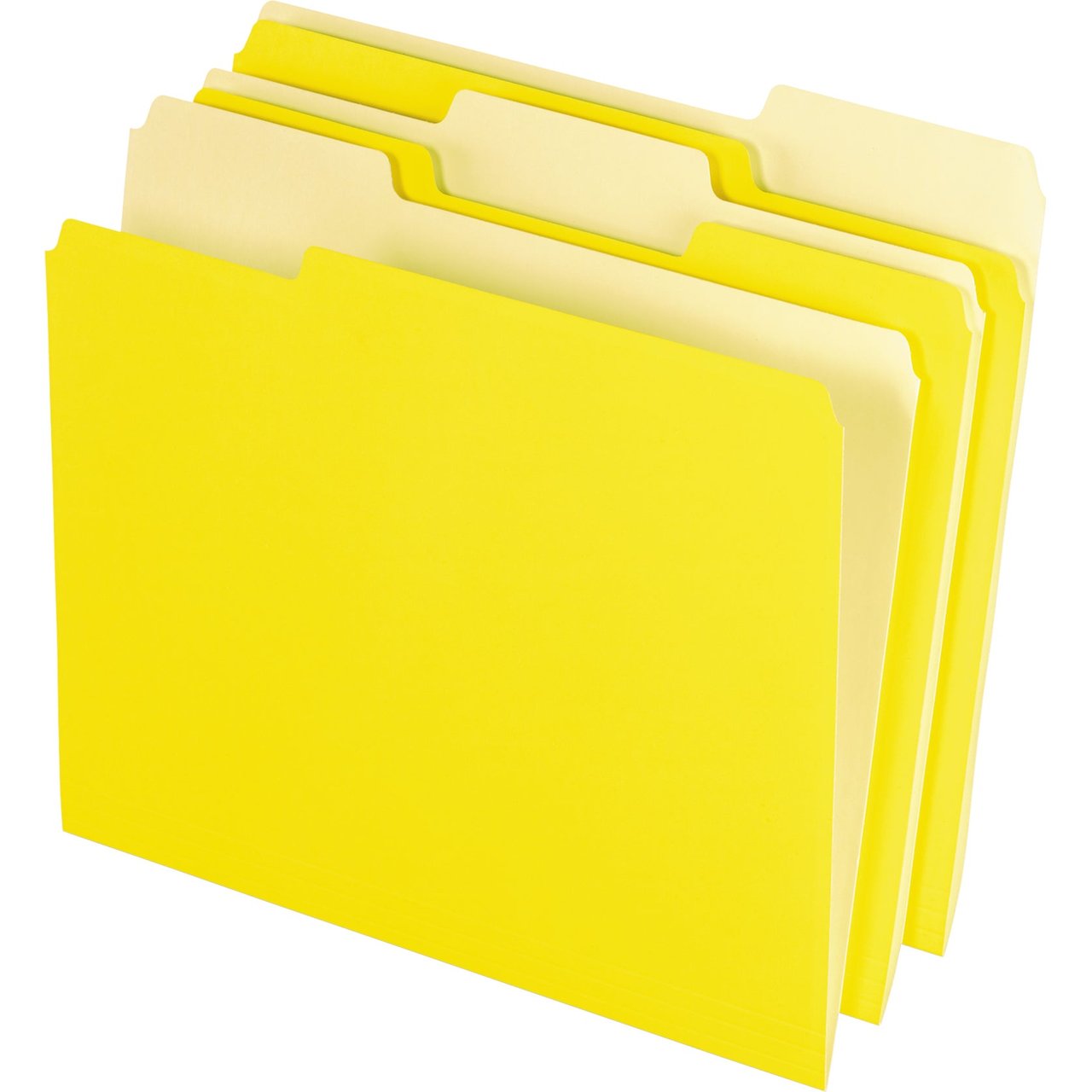 Pendaflex Yellow Top Tab File Folders, Letter Size, 100-Count (PFX15213YEL)