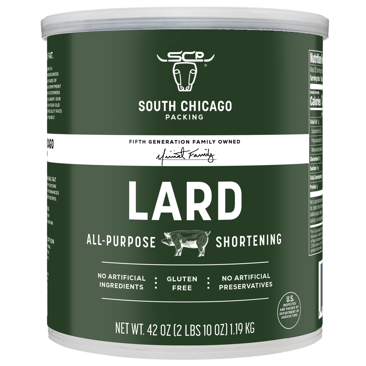 South Chicago Packing All Purpose Lard 42 oz - Image 1