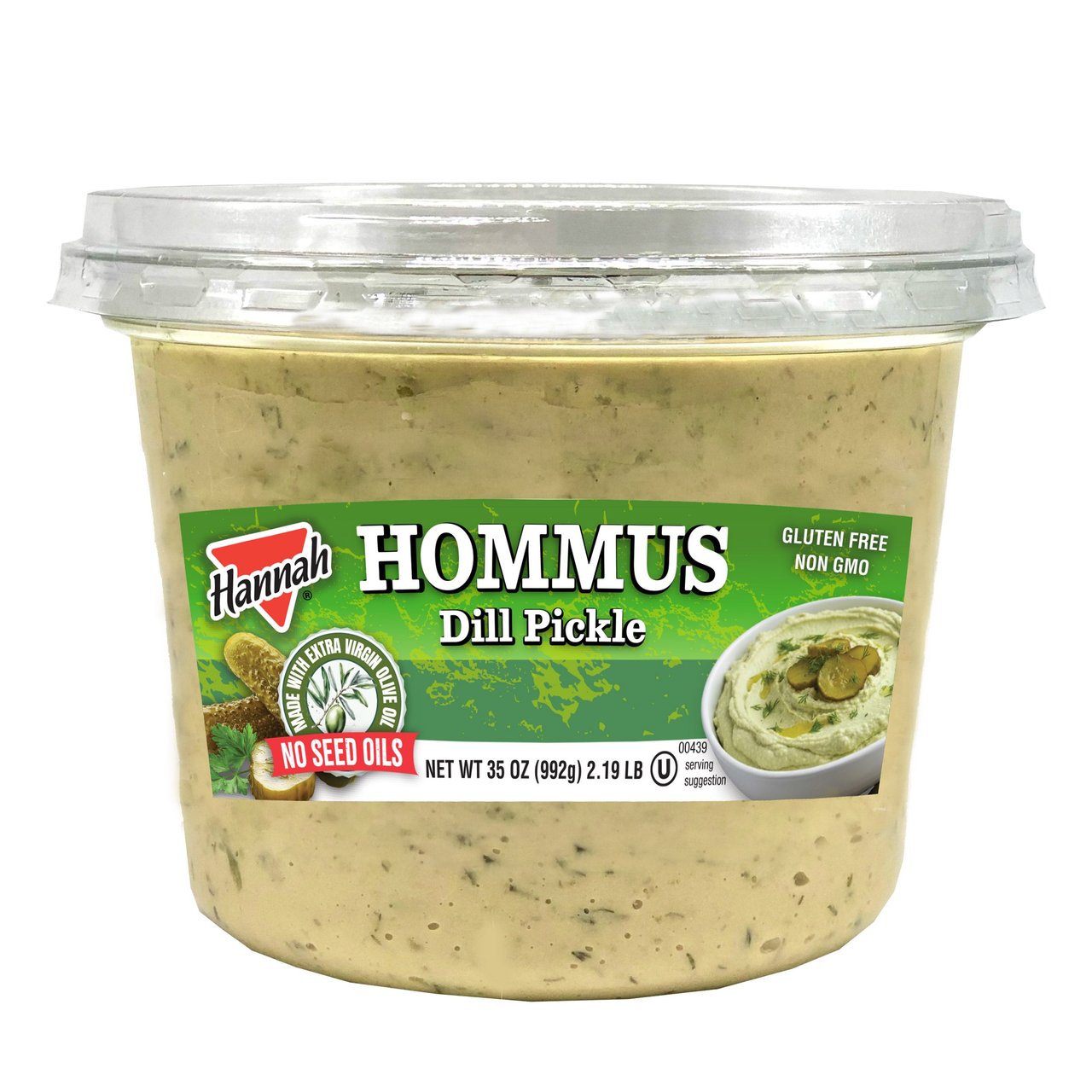 HANNAH INTERNATIONAL DILL PICKLE HOMMUS 35OZ - Image 1