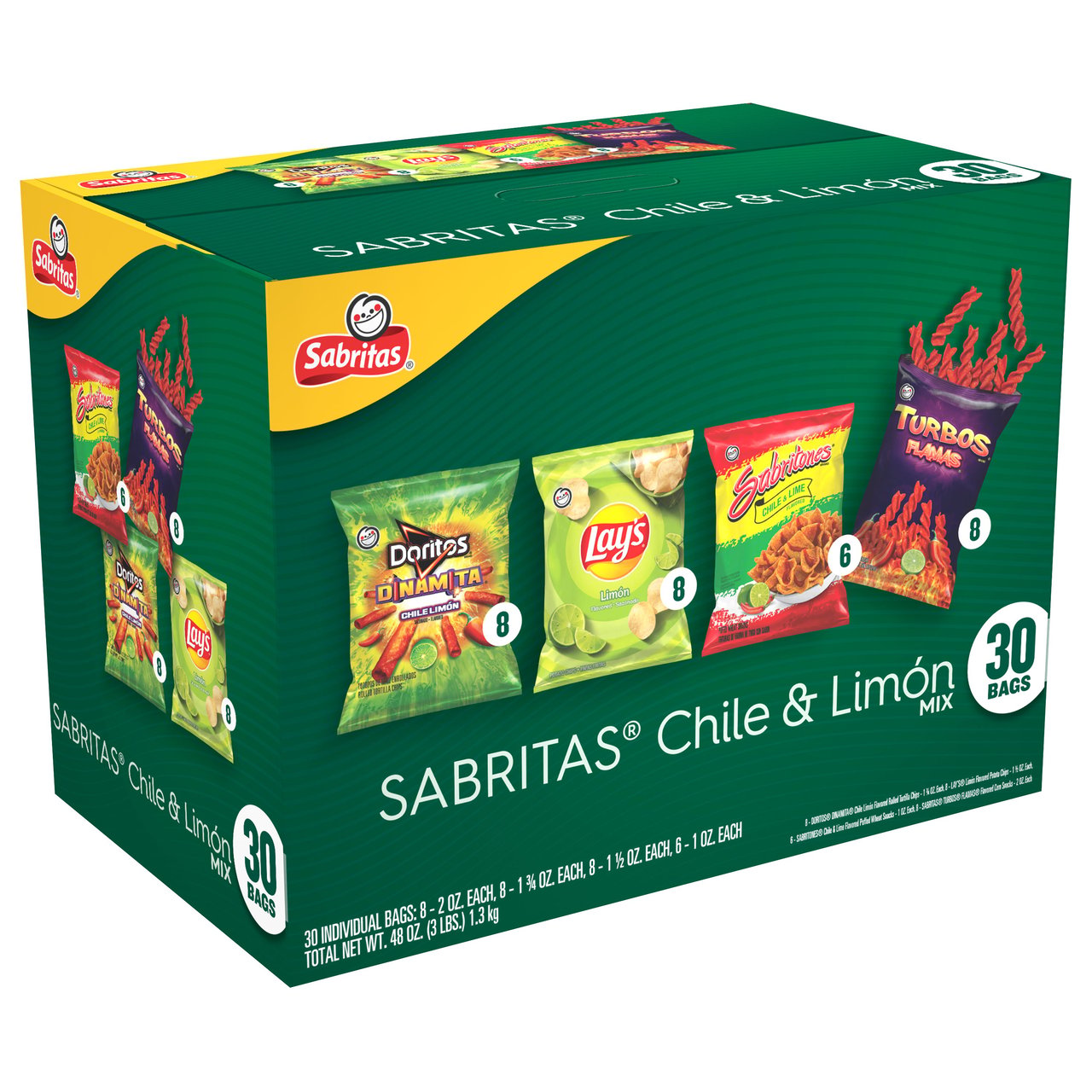 Sabritas Chile & Limon Mix, Variety Pack, 30 CT - Image 1