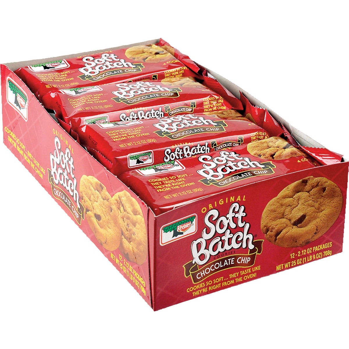 Keebler Original Soft Batch Chocolate Chip Cookies, 12-Pack / 2.12 oz