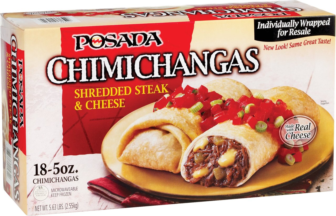 Posada Steak & Cheese Chimichangas 18/5 oz - Image 1