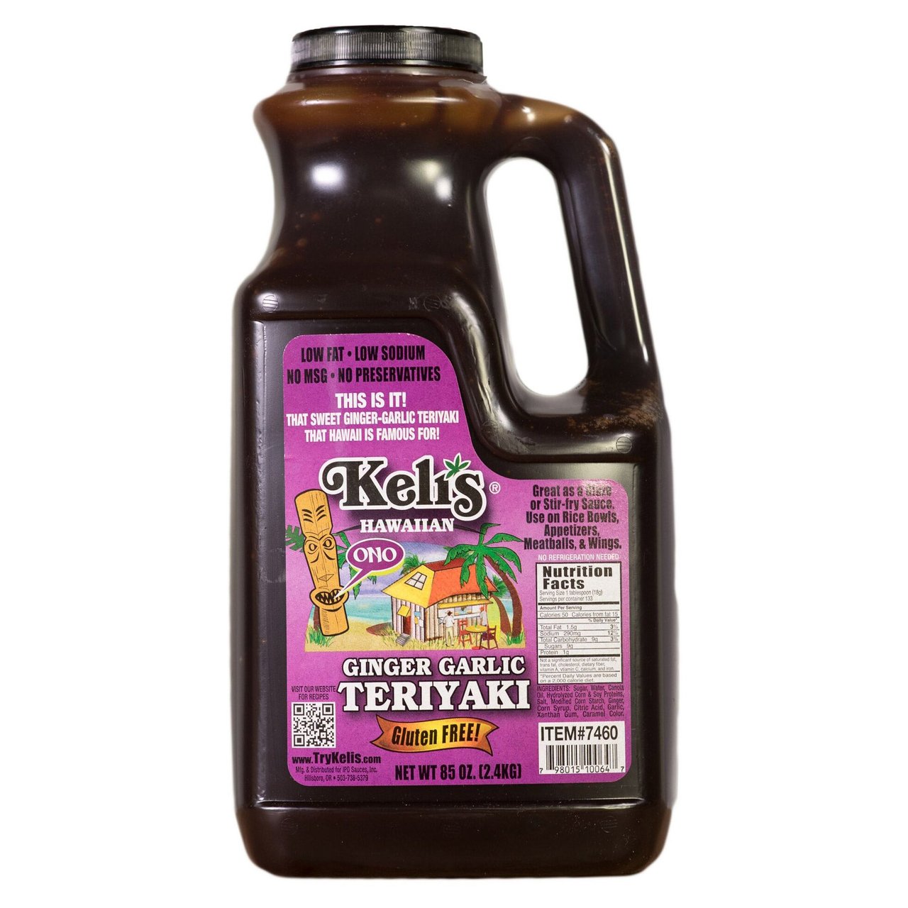 Keli's Hawaiian Ginger Garlic Teriyaki Sauce 85 oz