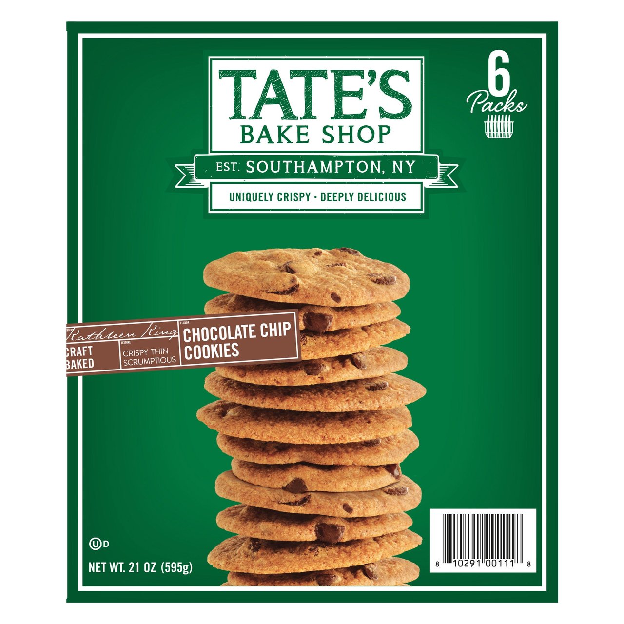 Tate's Bake Shop Chocolate Chip Cookies 21 Ounce Box - Image 1