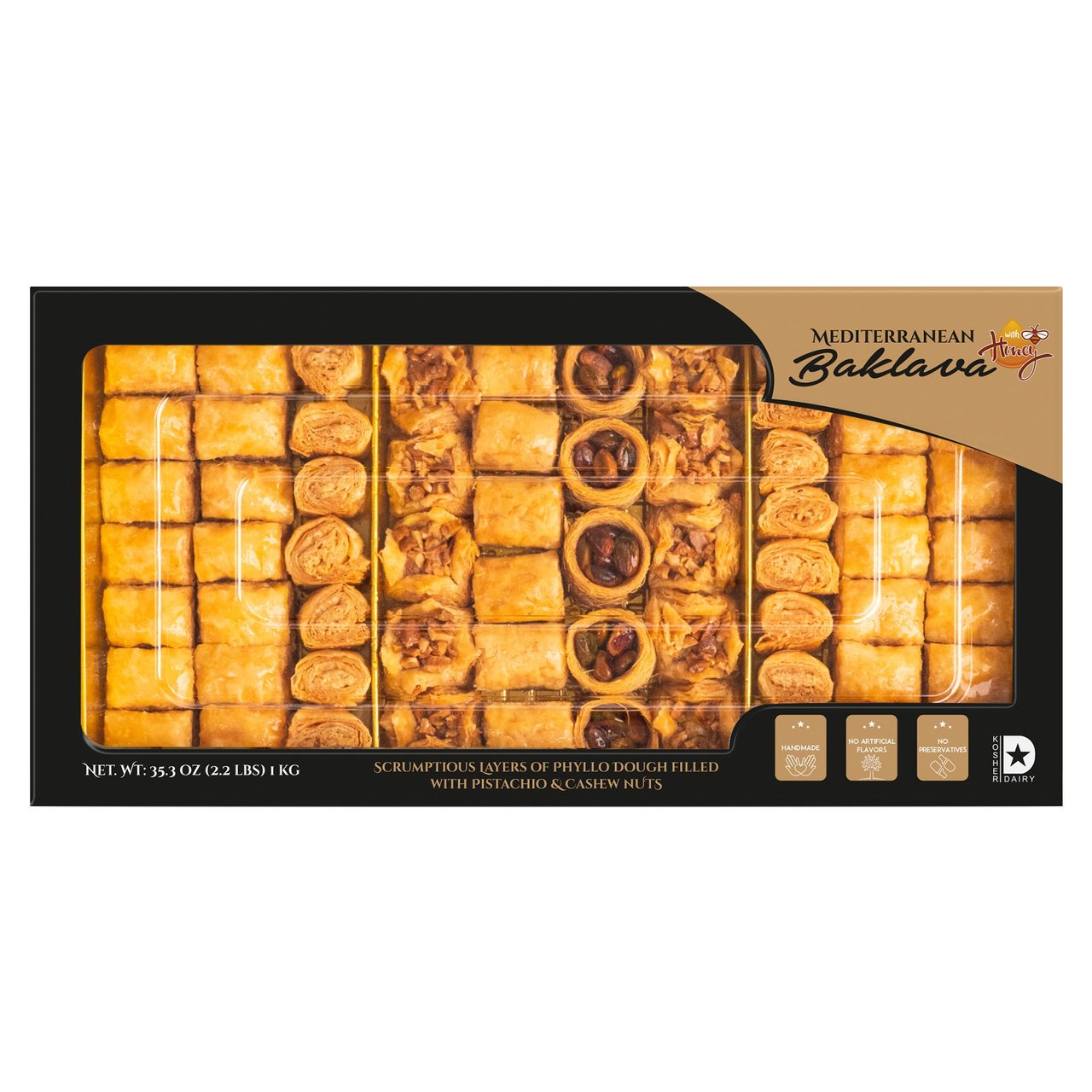 Mediterranean Baklava with Honey 35.3 oz - Image 1