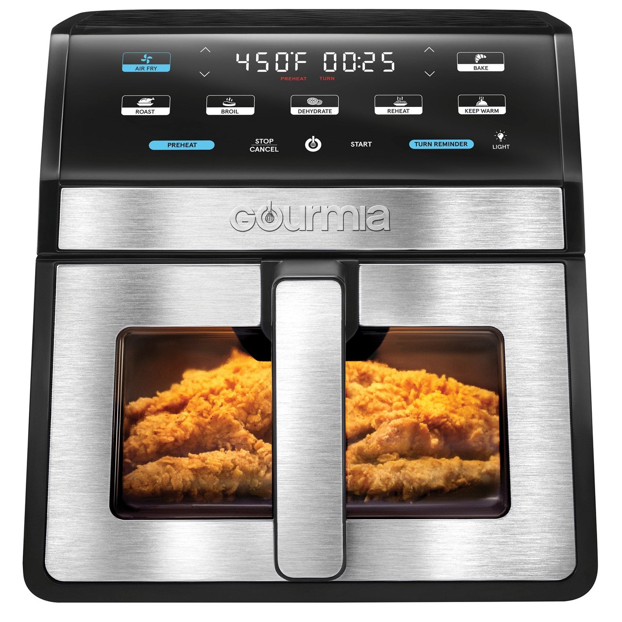 Gourmia 8-Quart Digital Air Fryer with Window & Light - Image 1