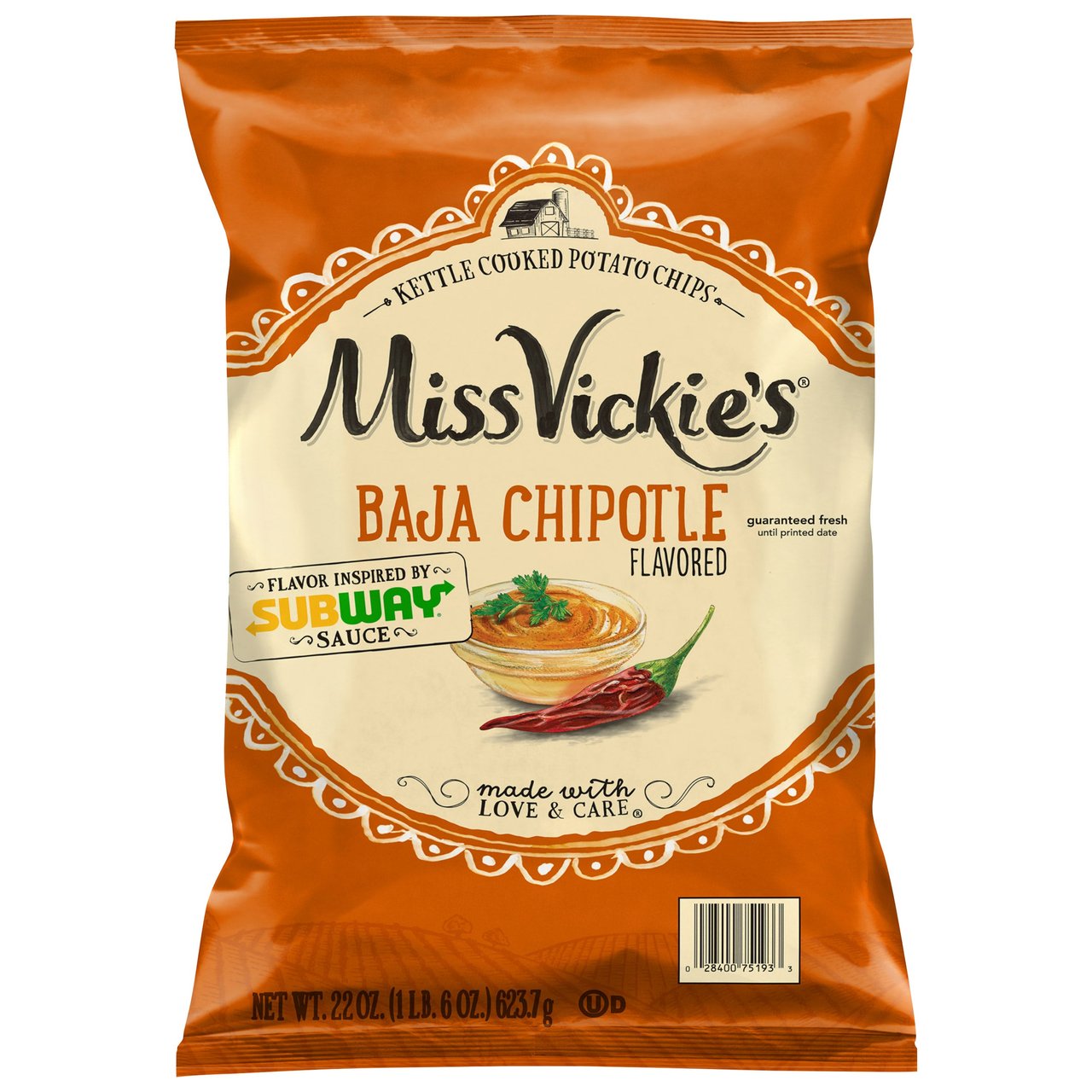 Miss Vickie's Baja Chipotle 22 Ounce Bag - Image 1