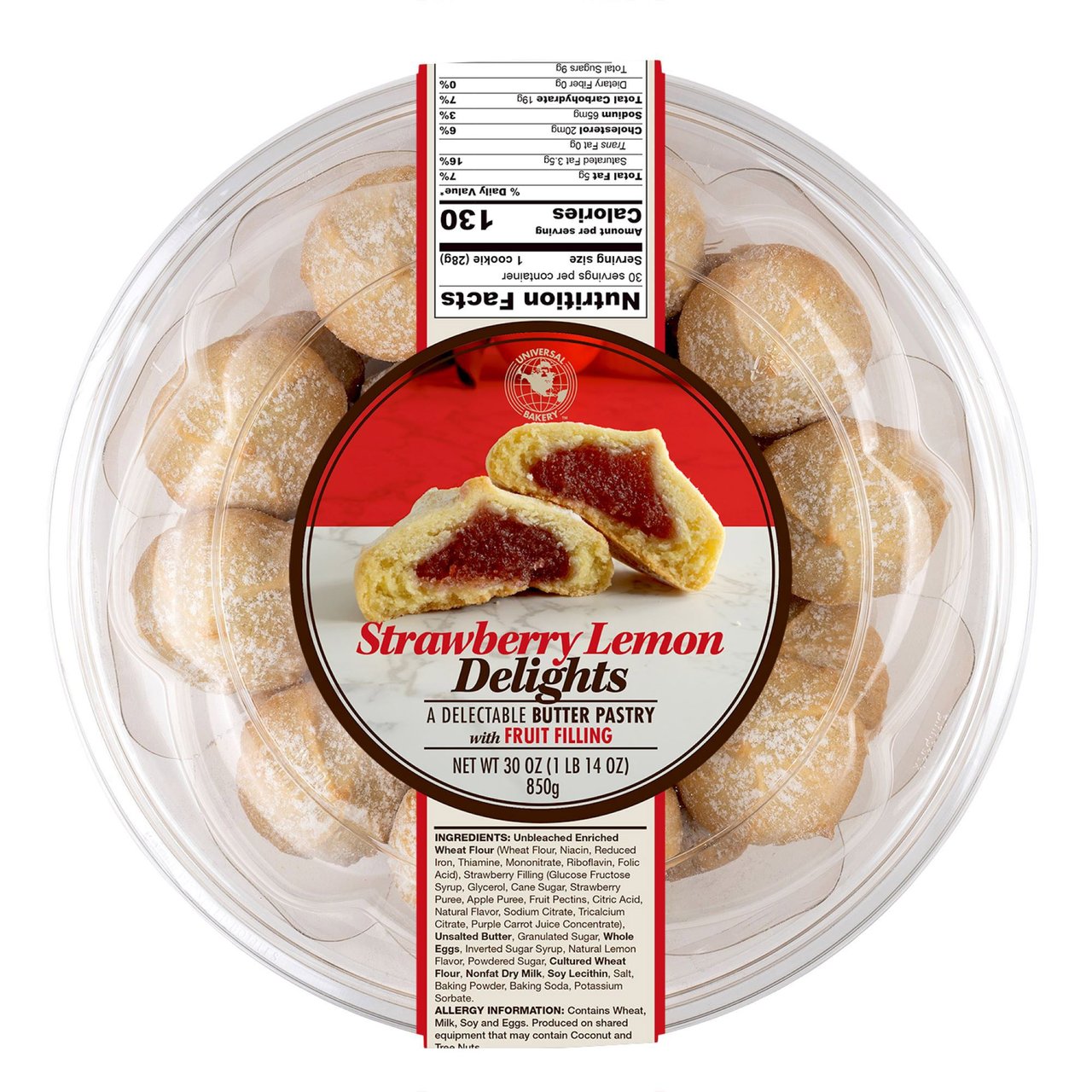 Universal Bakery Strawberry Lemon Delights, 30 Ounces - Image 1