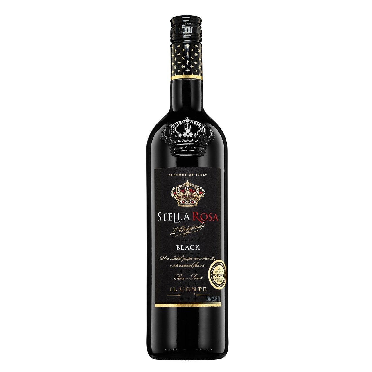 Stella Rosa Black Semi Sweet Red Blend Italy 750ML - Image 1