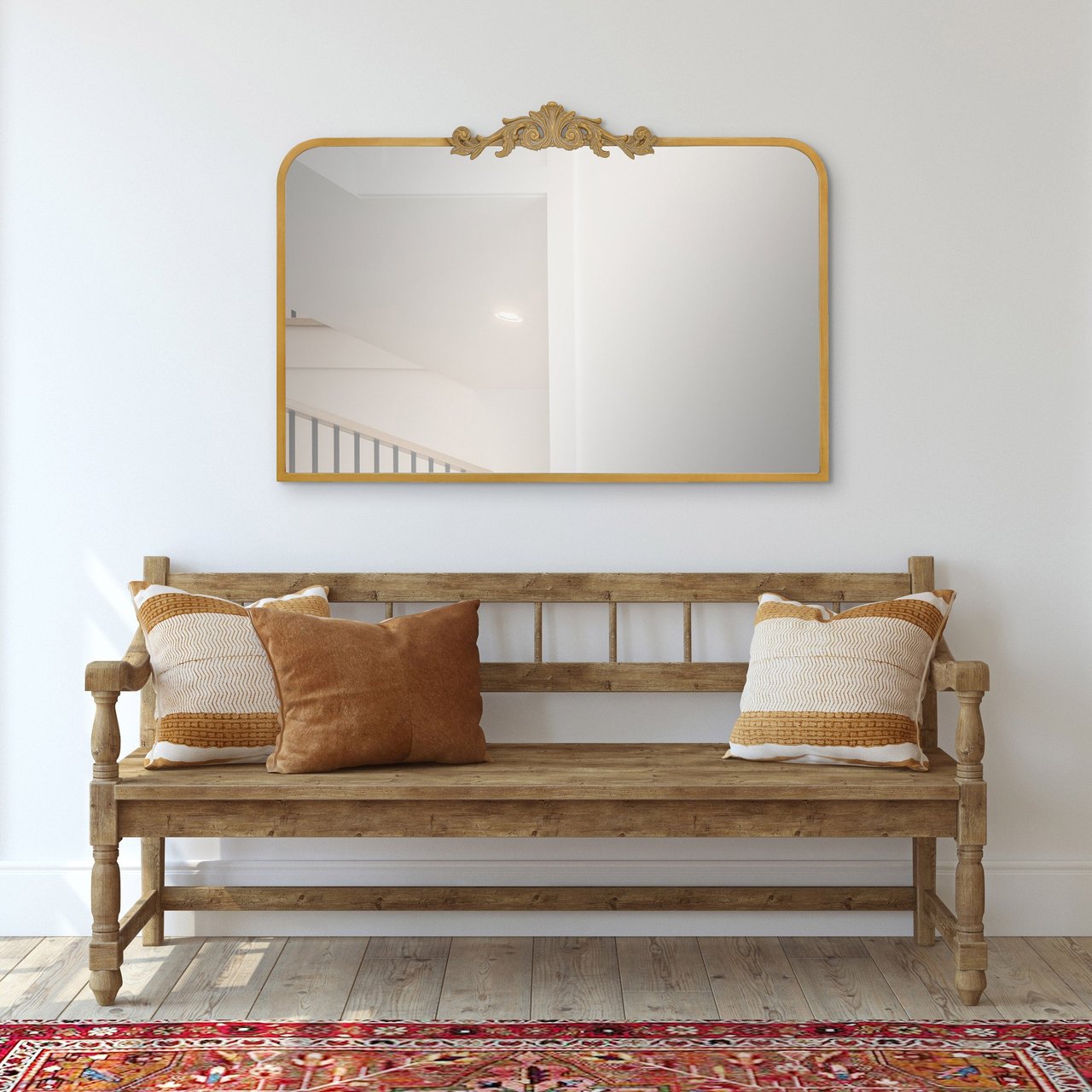 JAMIE YOUNG 26IN SCROLL WALL MIRROR - Image 1