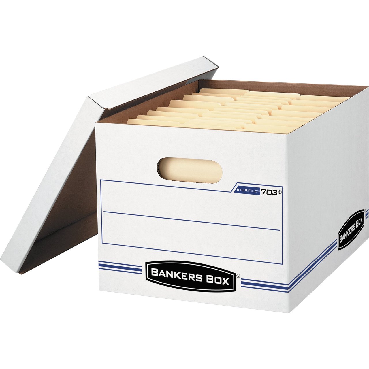 Bankers Box Stor/File Storage Box, Letter/Legal, 6-Pack (FEL5703604), White