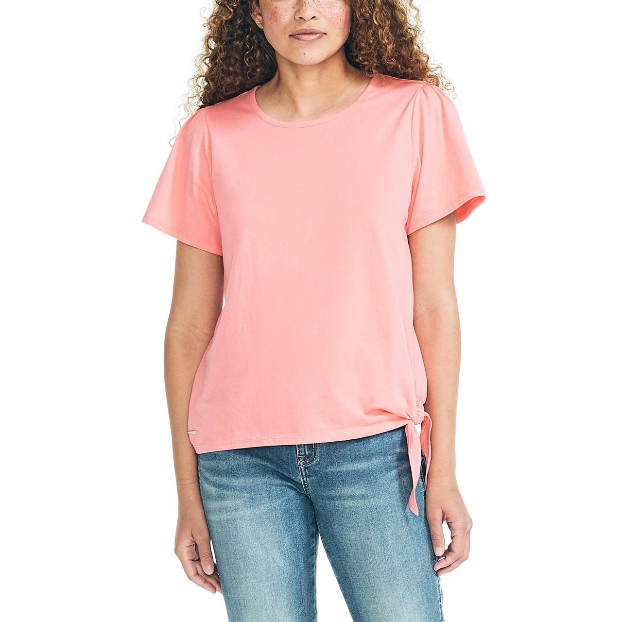 Nautica Ladies Side Tie Tee - Image 1