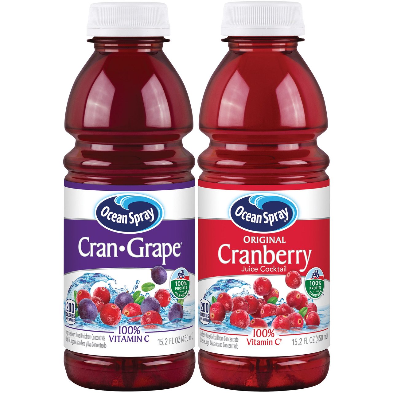 Ocean Spray Cranberry Juice Blends, 15.2 fl oz, 15-Count - Image 1