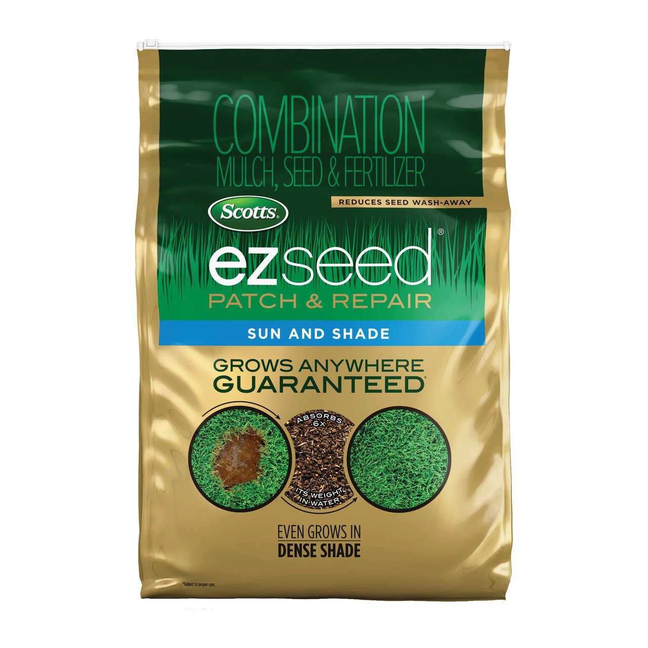 Scotts EZ Seed Sun and Shade Repair Seed + Mulch + Fert 25 lb - Image 1