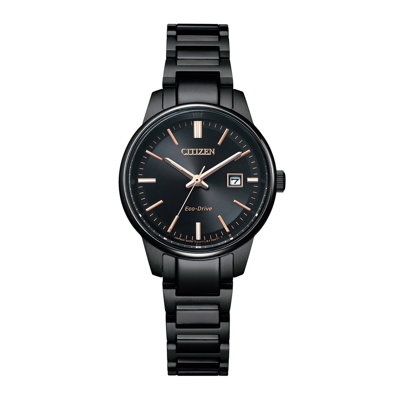 Citizen Eco-Drive Black Stainless Steel Quartz Ladies Watch
