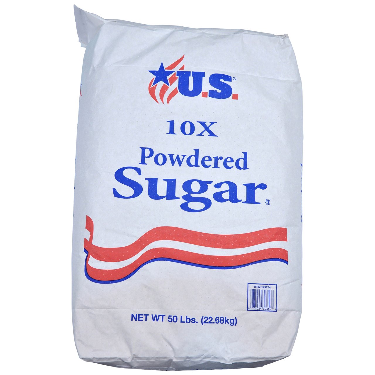 U.S. Sugar 10X Powdered Sugar 50 lbs