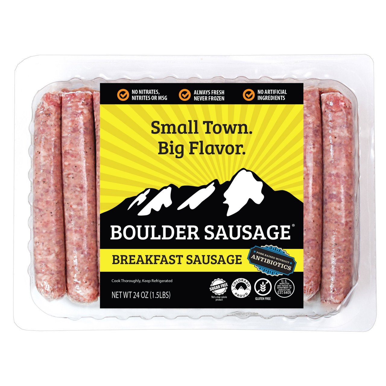 Boulder Sausage ABF Breakfast Sausage 2/24 oz - Image 1