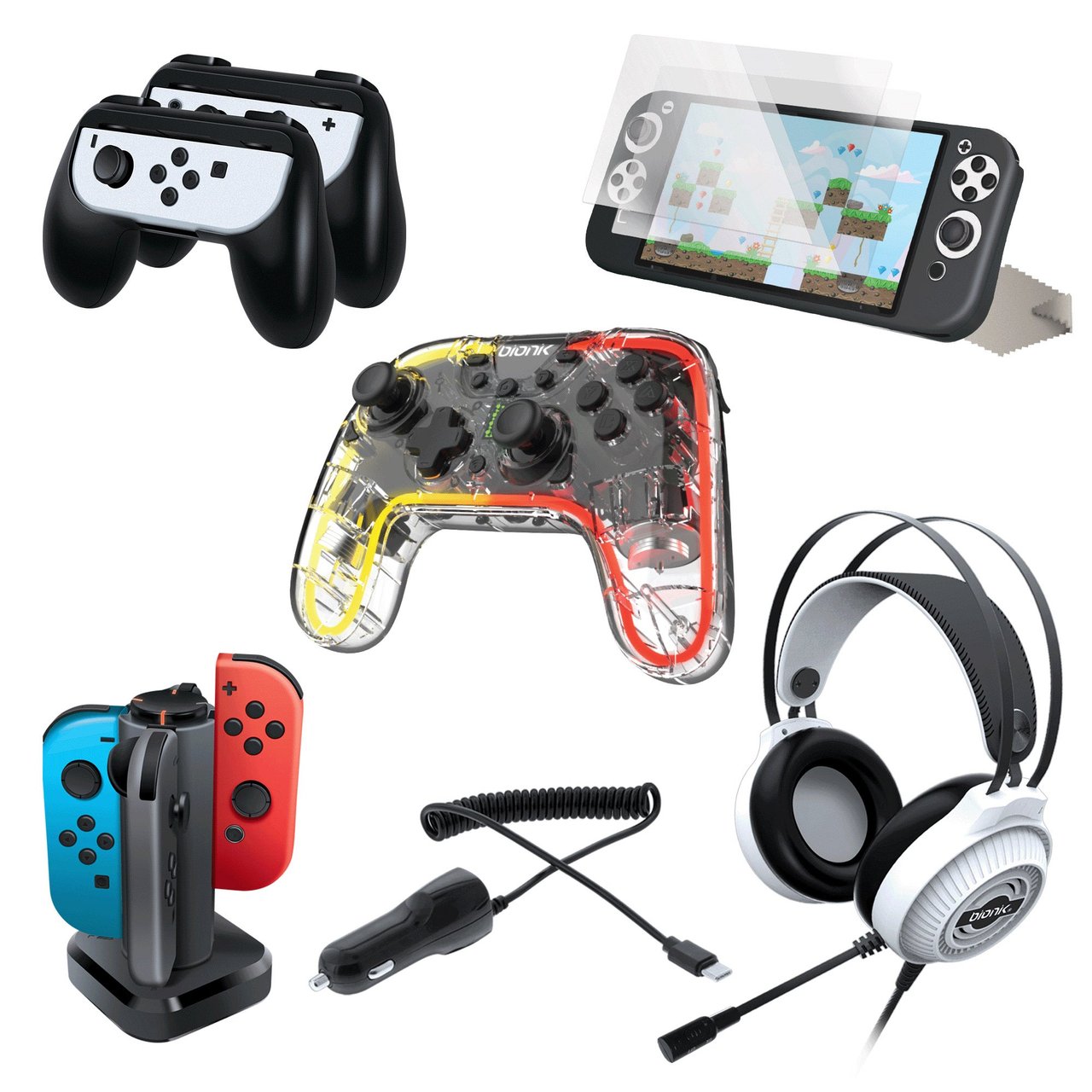 Bionik Gaming Pro Kit Bundle for Xbox Series X/S, PlayStation 5, and Nintendo Switch - Image 1