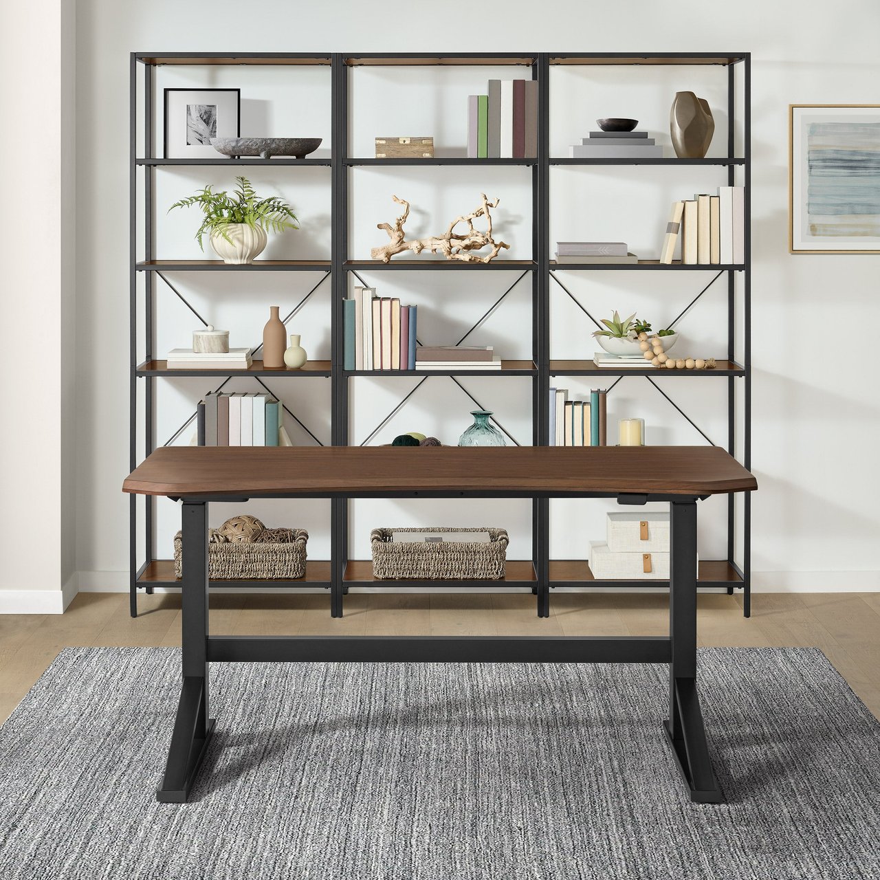 Bayside Furnishings Teagan 60" Adjustable Height Desk - Image 1